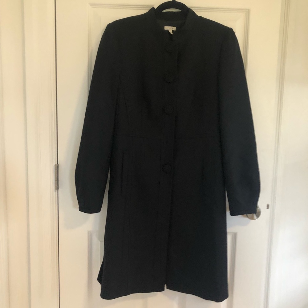 Semantiks Black Mid-Length Peacoat
